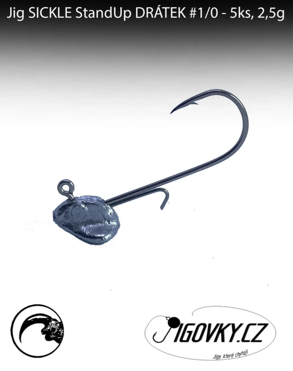 SICKLE StandUp DRÁTEK #1/0 - 5 ks, 2,5 g