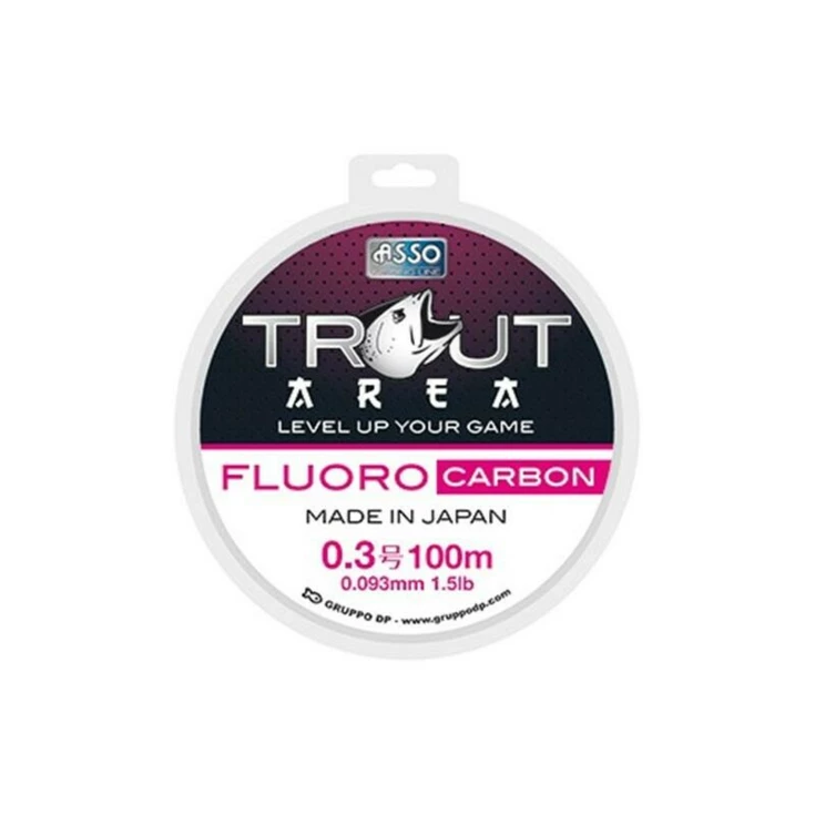 ASSO Trout Area Fluorocarbon 0,104mm 1,75lb 100m