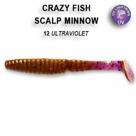 Scalp Minnow 10 cm barva 12 ultraviolet UV