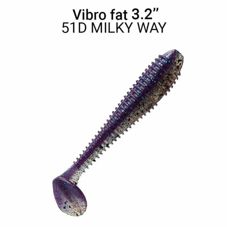 Vibro Fat 8cm barva 51D Milky way 5ks