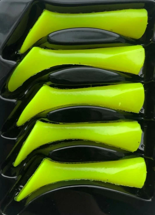 Shad 11 Replacement Tails 5 ks Chartreuse Yellow