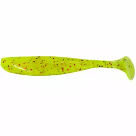 Keitech: Gumová nástraha Easy Shiner 3" 7,6cm 2,2g Chartreuse Red Flake 10ks