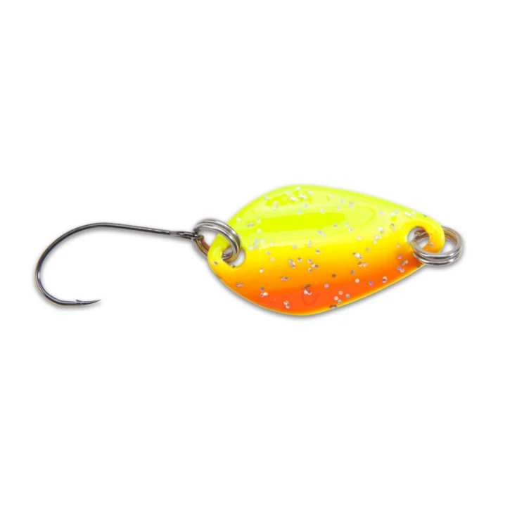 Iron Trout třpytka Wide Spoon vzor YO 2 g