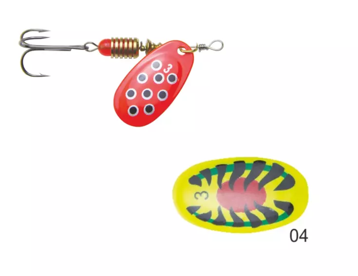 Mistrall rotační třpytka SPERSO vel. 4, 8g, barva 04