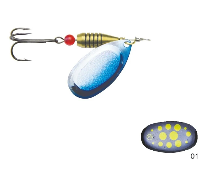 Mistrall rotační třpytka CALIRO vel. 3, 6g, barva 01