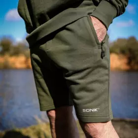 Sonik: Kraťasy Green Fleece Shorts