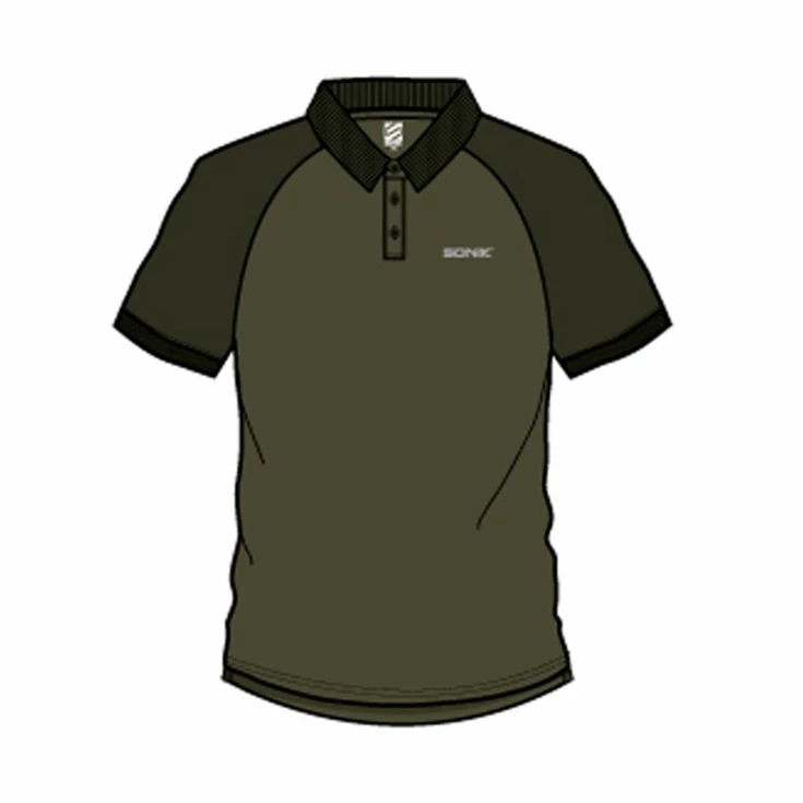 Sonik: Tričko Raglan Polo Green