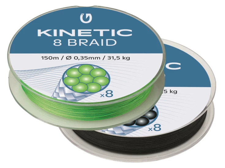 Kinetic 4 Braid 150m 0,08mm/3,3kg Dusty Green