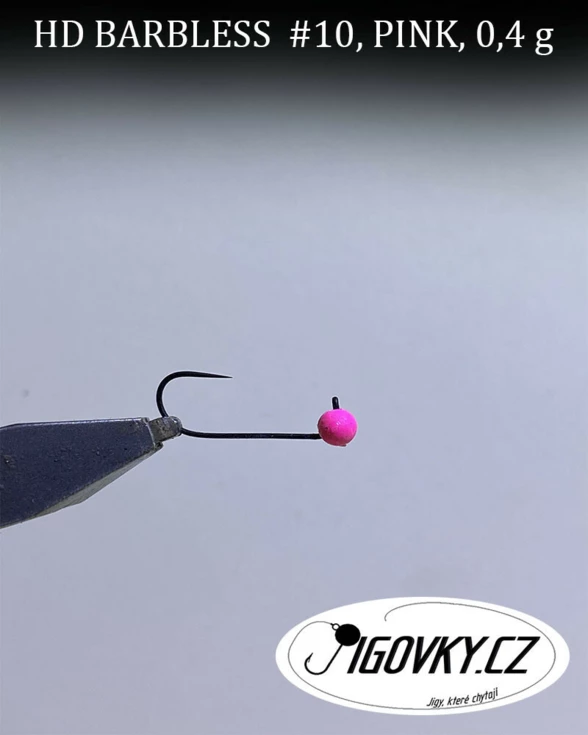 HD BARBLESS #10, 5 ks, PINK, 0,4 g