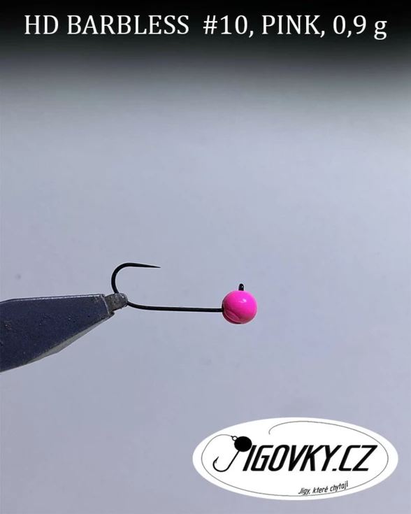 HD BARBLESS #10, 5 ks, PINK, 0,9 g