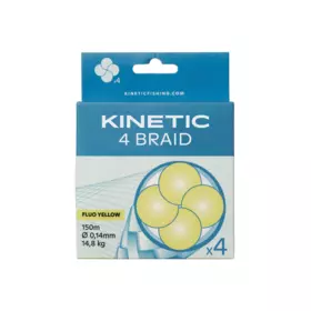 Kinetic 4 Braid 150m 0,14mm/14,8kg Fluo Yellow