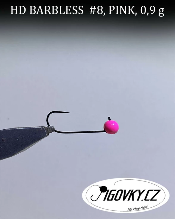 HD BARBLESS #8, 5 ks, PINK, 0,9 g