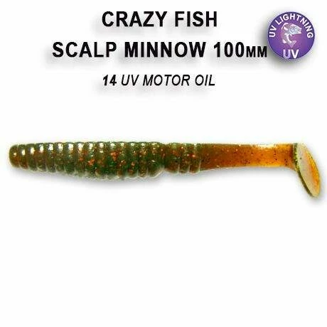 Scalp Minnow 10 cm barva 14 motor oil