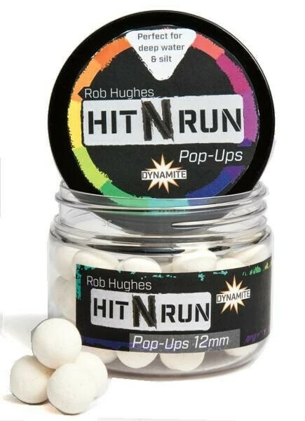 Dynamite Baits Pop-Ups Hit N Run 12 mm bílá