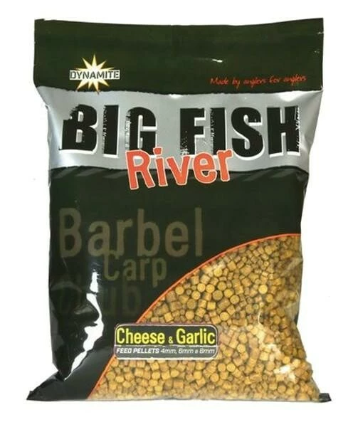 Dynamite Baits Pellets Big Fish River Cheese&Garlic 4/6/8 mm 1,8 kg