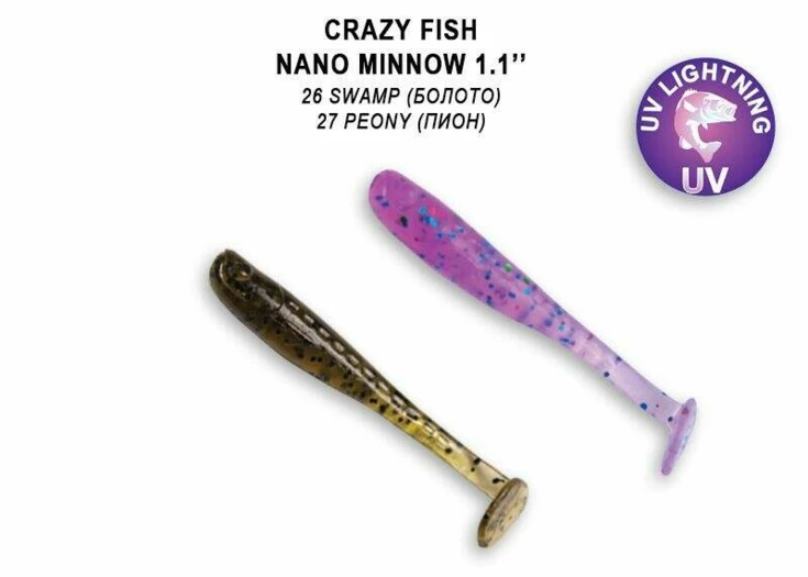 Nano Minnow 1,1&quot; 2,7cm color 26/27