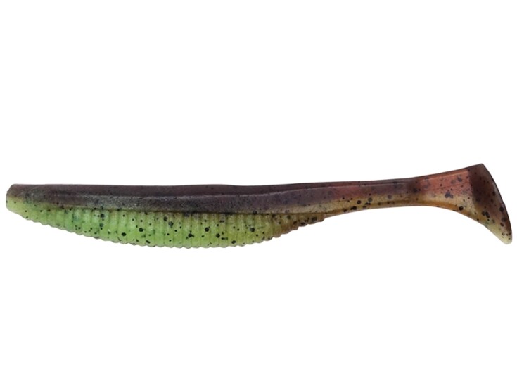 Versa Shad 4" 10 cm F082 Green Pumpkin Chartreuse