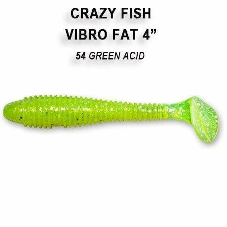 Vibro Fat 10cm  54 green acid 4ks