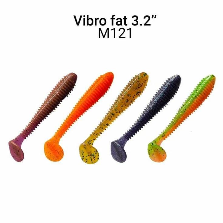 Vibro Fat 8cm barva M121 Mix 5ks