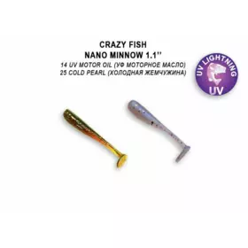 Nano Minnow 1,1&quot; 2,7cm color 14/25 příchuť squid