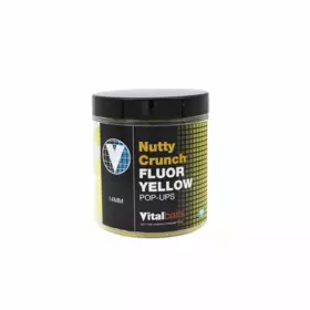 Vitalbaits: Pop-Up Nutty Crunch Fluor Yellow 18mm 80g